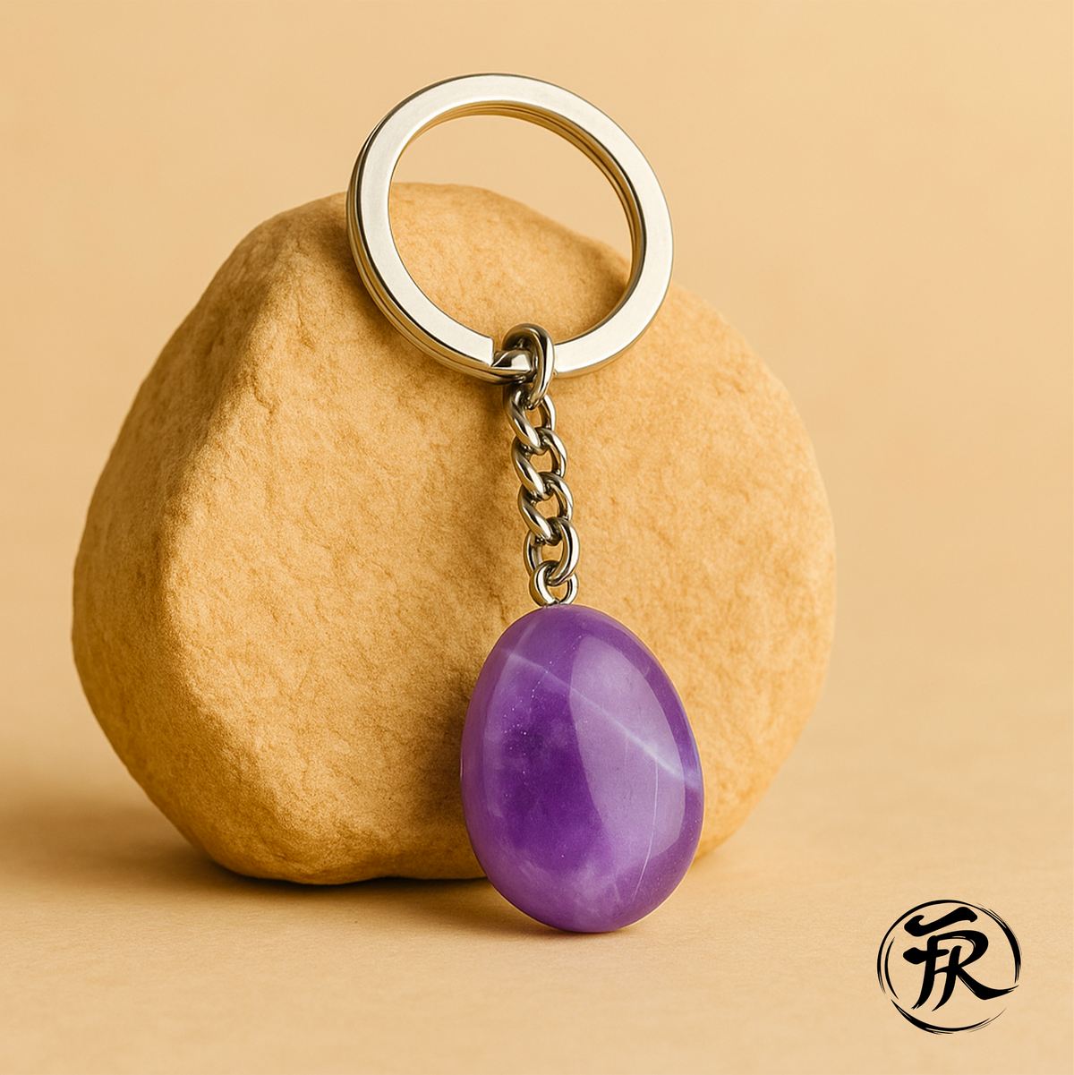 Porte-clé Améthyste Relaxation et tempérance