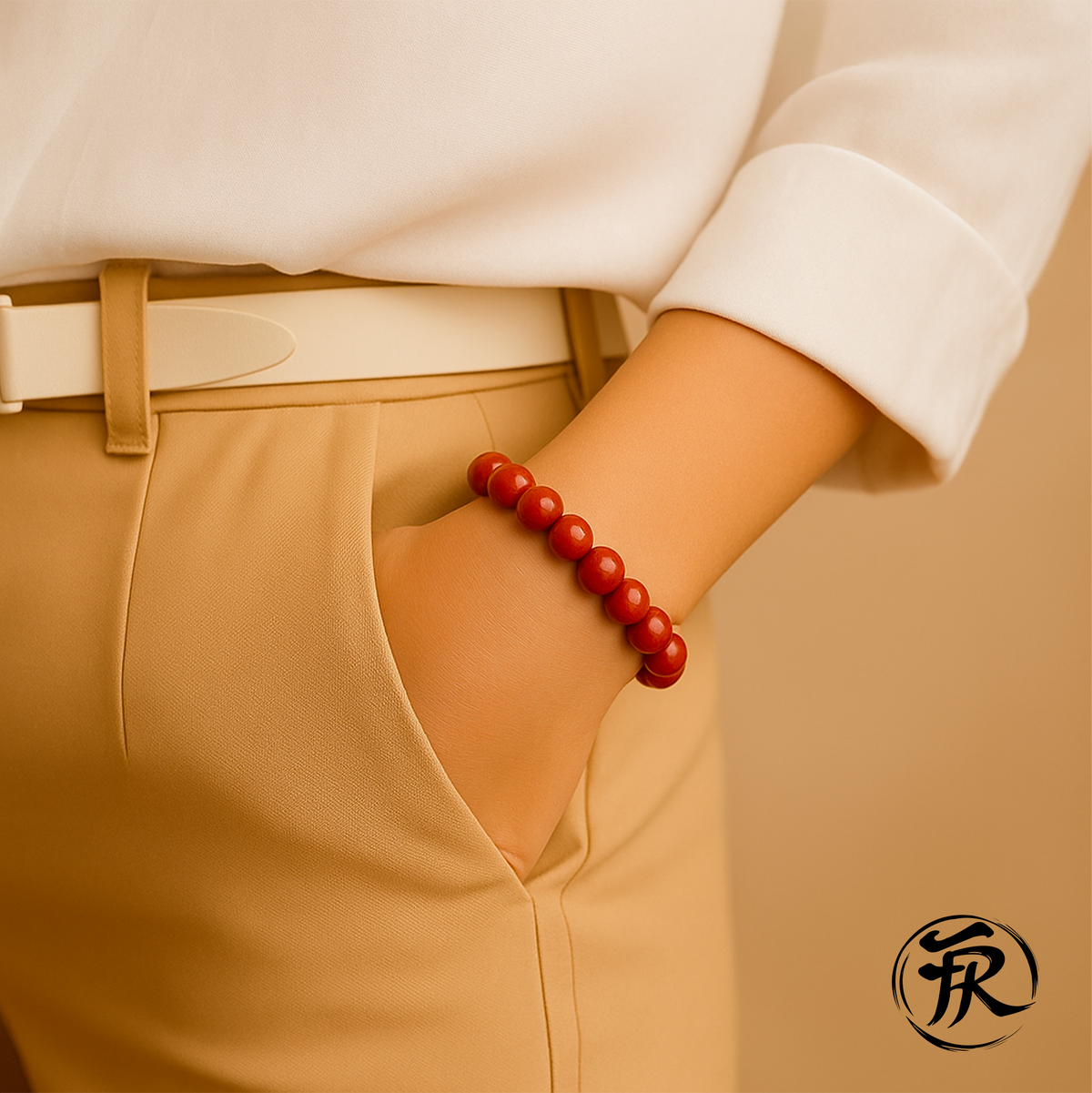 Bracelet Jaspe Rouge Courage et Vitalité