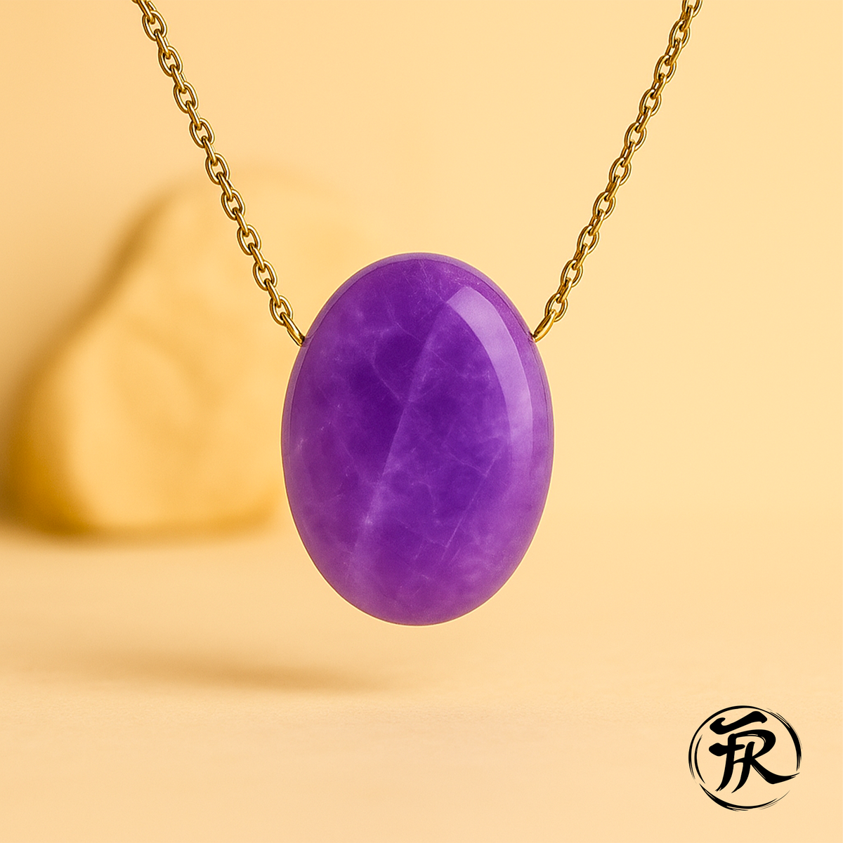 Collier pendentif Améthyste Relaxation et Tempérance