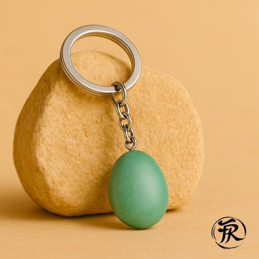 Porte clés Aventurine Verte Chance et Sérénité