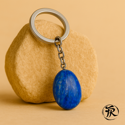 Porte-clé Lapis-Lazuli Communication et Affirmation de Soi